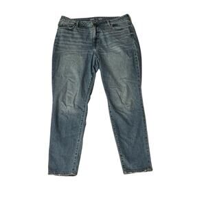 Old Navy Women's  OG Straight Blue Jeans Plus Size 18 Classic Fit Denim Pants